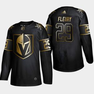 Vegas Golden Knights Trikot Marc-Andre Fleury #29 2019 NHL Golden Edition Schwarz Authentic Player